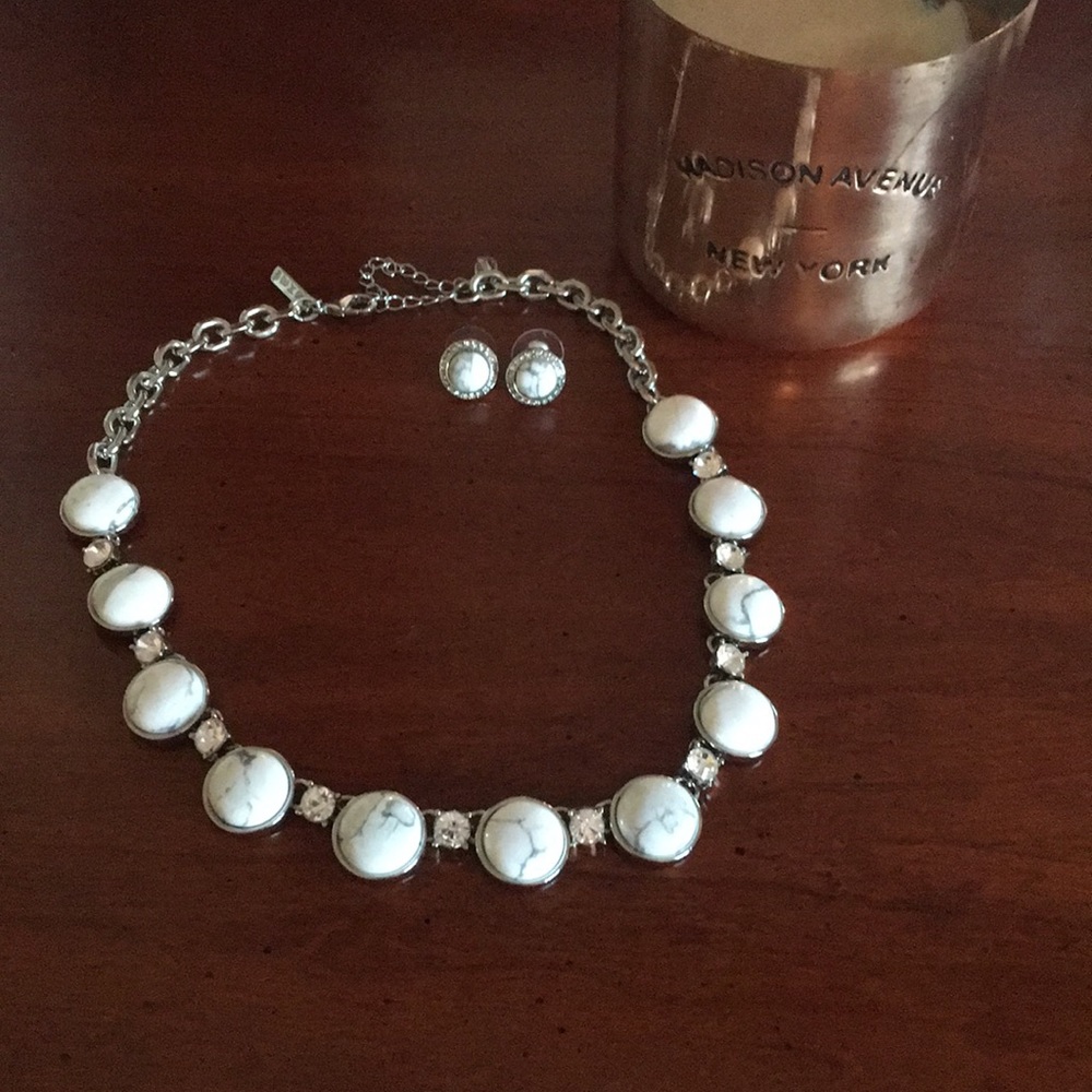 WHBM Necklace Earring Set